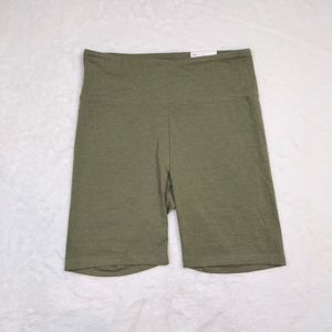 Sonoma Green High Rise Stretch Bike Shorts Size M